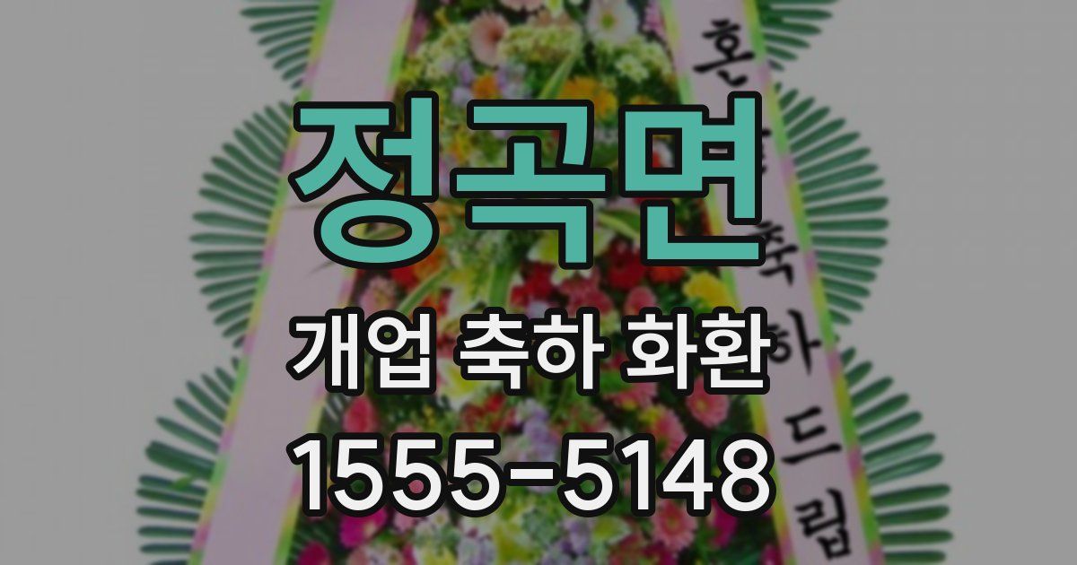 정곡면 개업 축하 화환