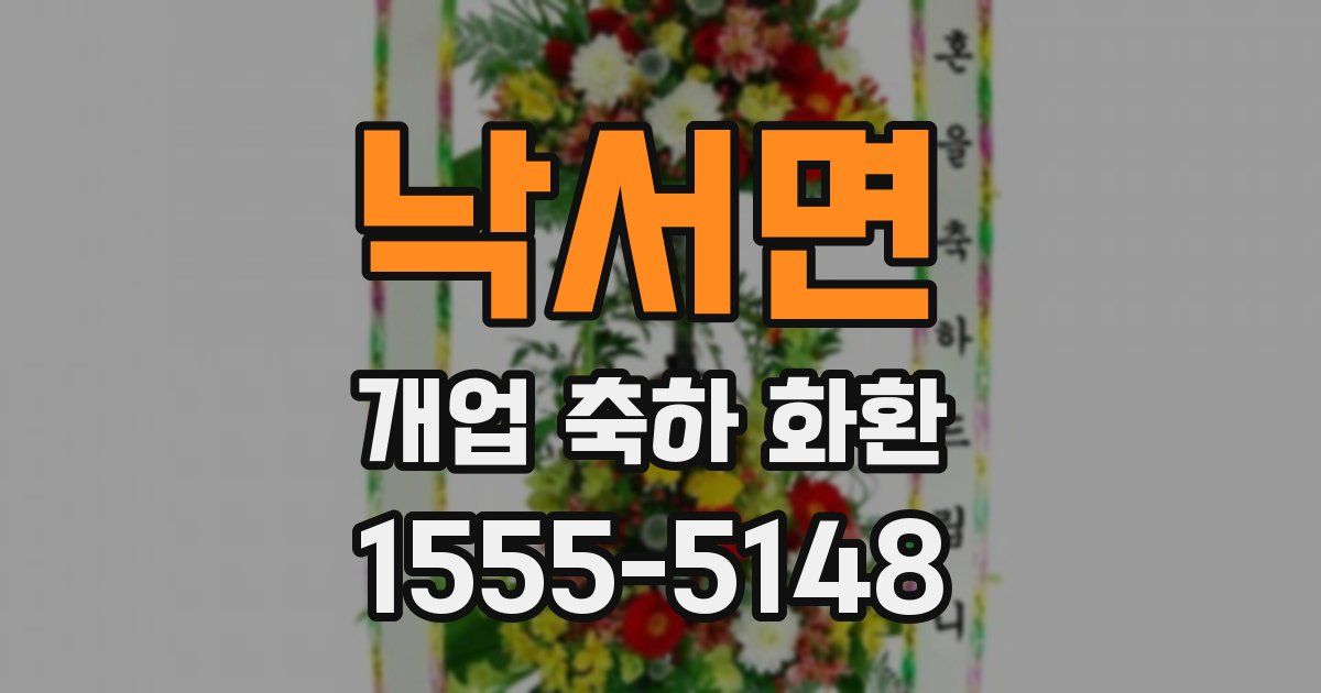 낙서면 개업 축하 화환