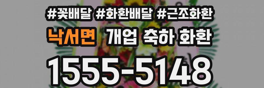 낙서면 개업 축하 화환
