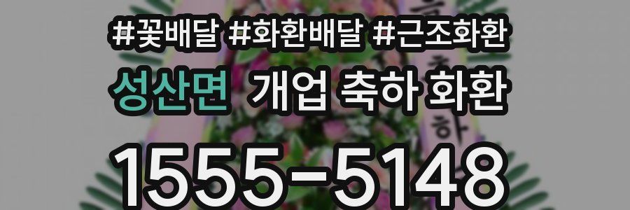 성산면 개업 축하 화환