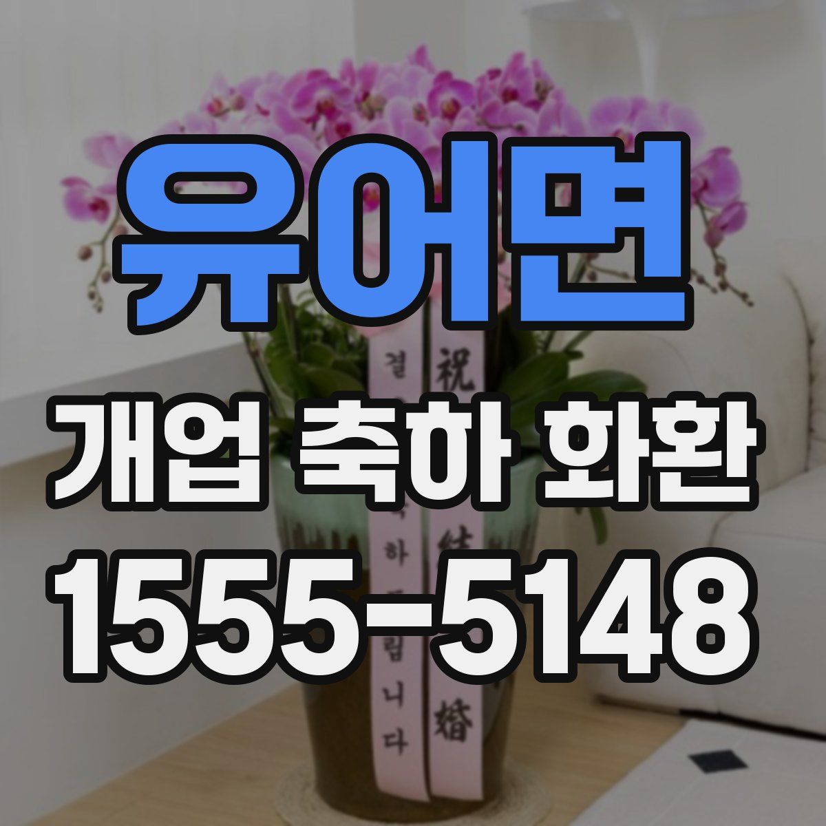 유어면 개업 축하 화환
