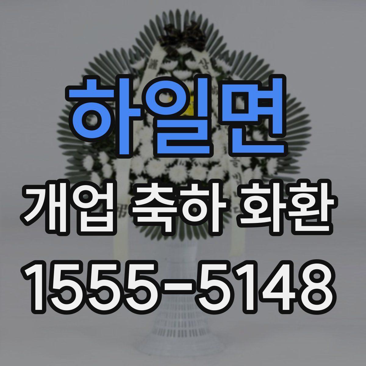 하일면 개업 축하 화환