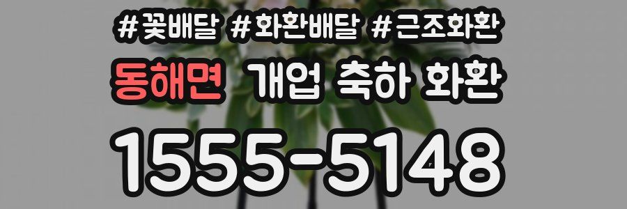 동해면 개업 축하 화환