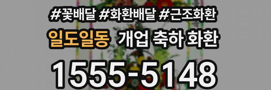 일도일동 개업 축하 화환