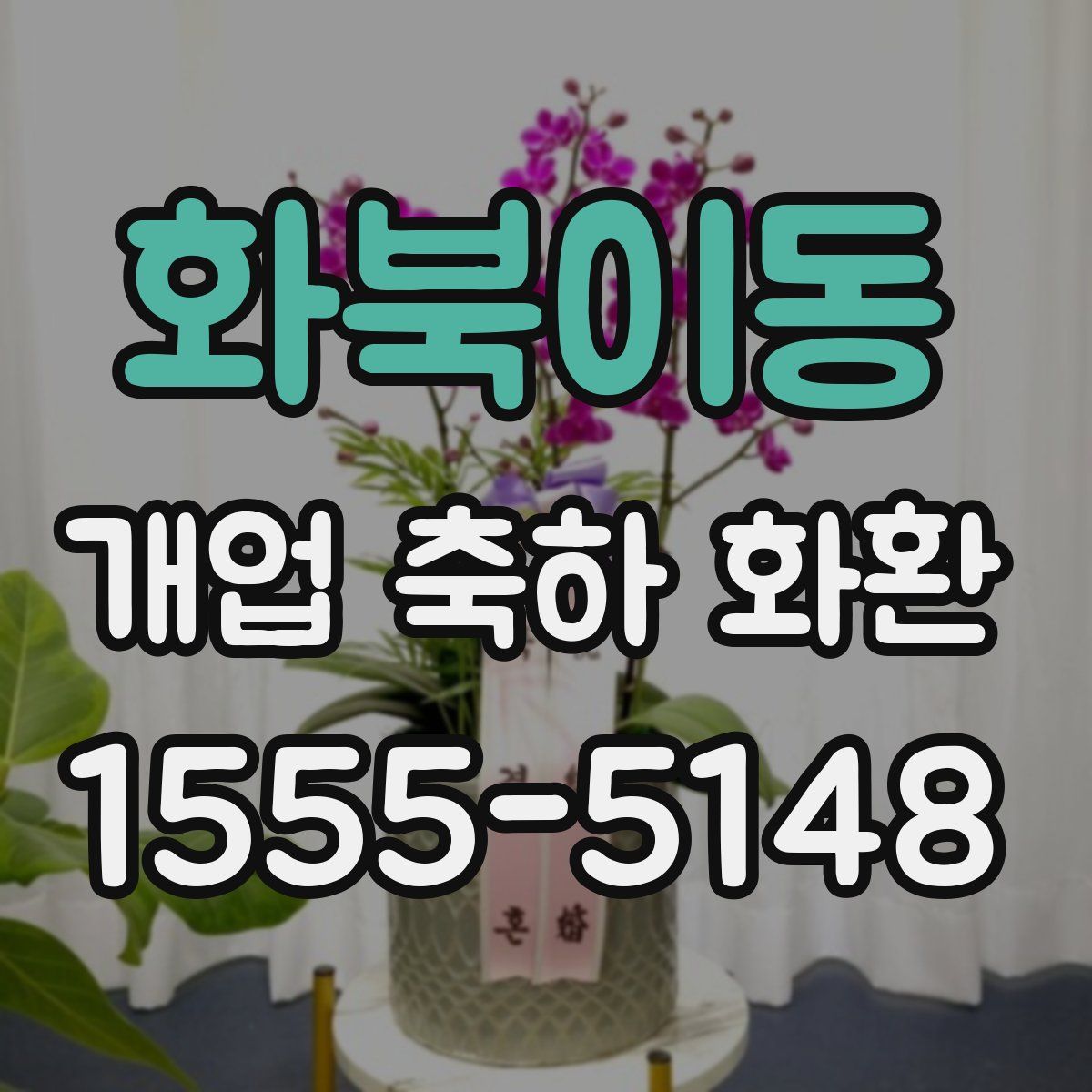 화북이동 개업 축하 화환