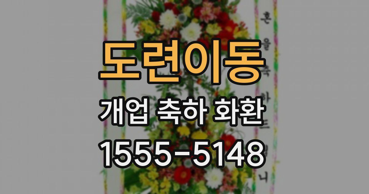 도련이동 개업 축하 화환
