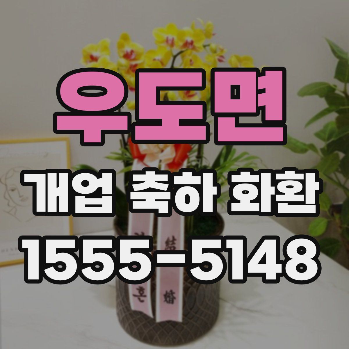 우도면 개업 축하 화환
