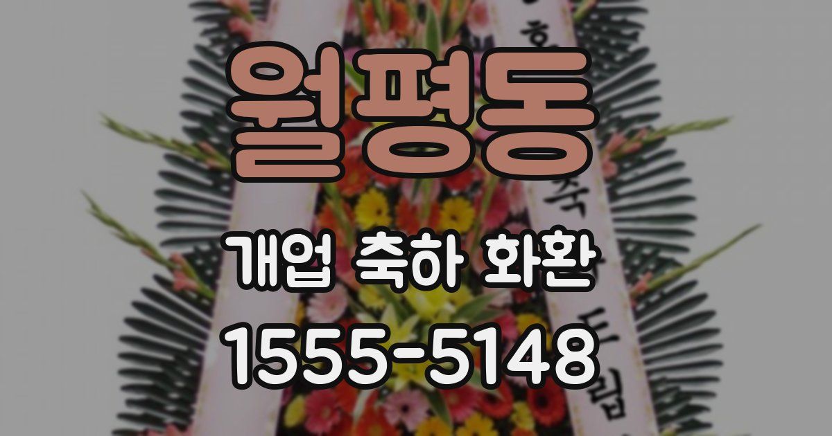 월평동 개업 축하 화환