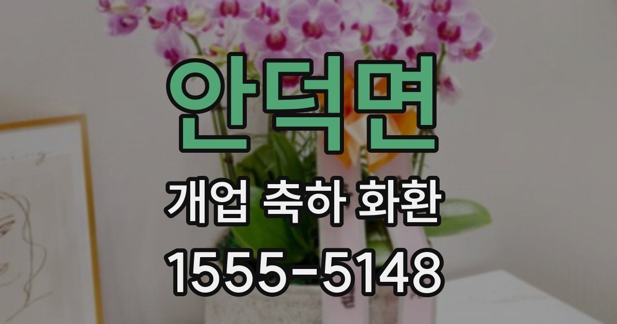 안덕면 개업 축하 화환