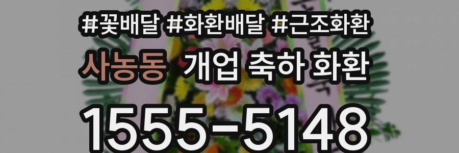 사농동 개업 축하 화환