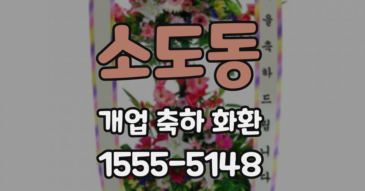소도동 개업 축하 화환