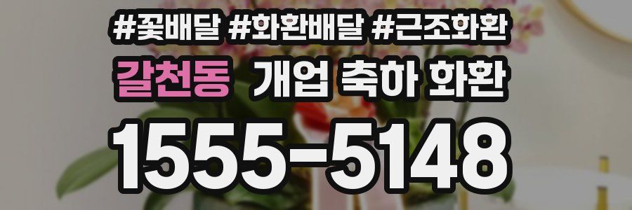 갈천동 개업 축하 화환
