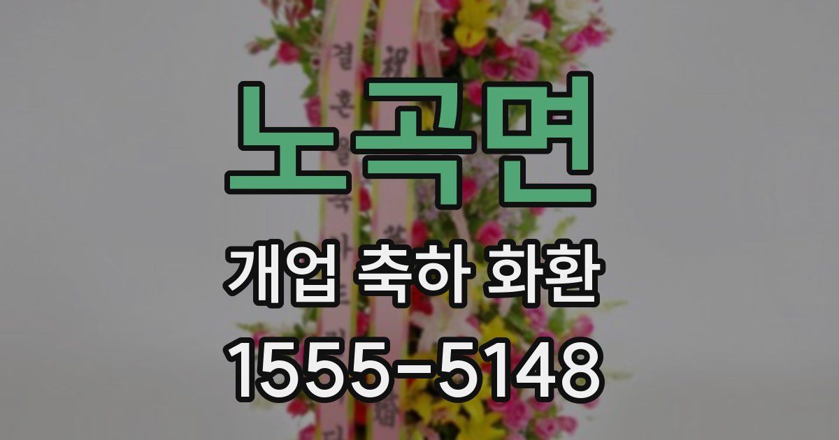 노곡면 개업 축하 화환