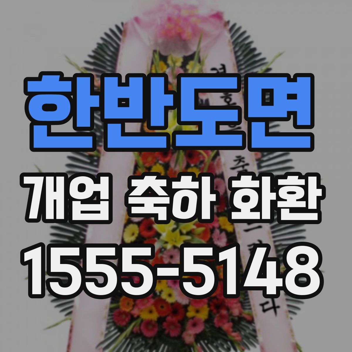 한반도면 개업 축하 화환