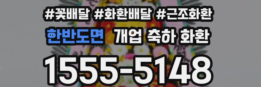 한반도면 개업 축하 화환