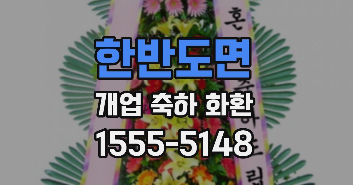 한반도면 개업 축하 화환