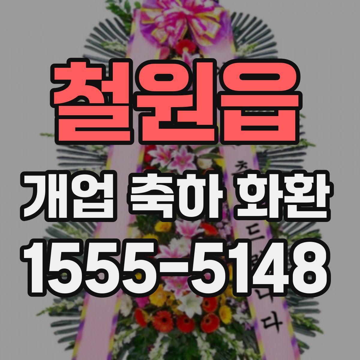 철원읍 개업 축하 화환