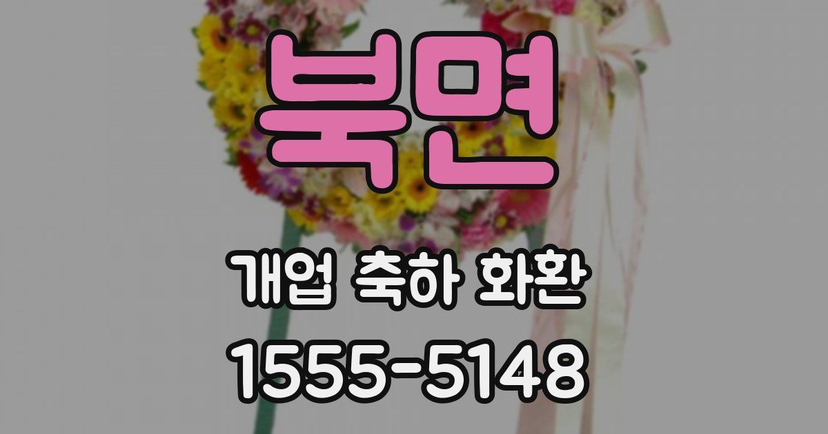 북면 개업 축하 화환