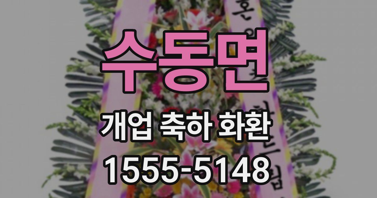 수동면 개업 축하 화환