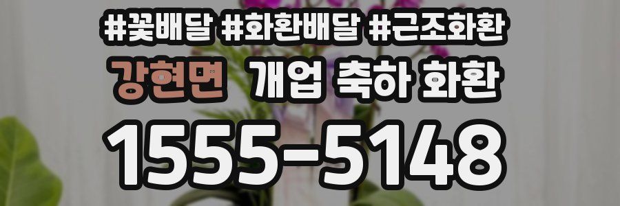 강현면 개업 축하 화환