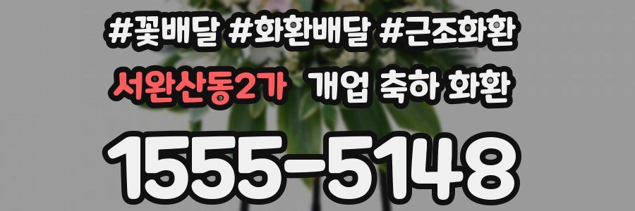 서완산동2가 개업 축하 화환