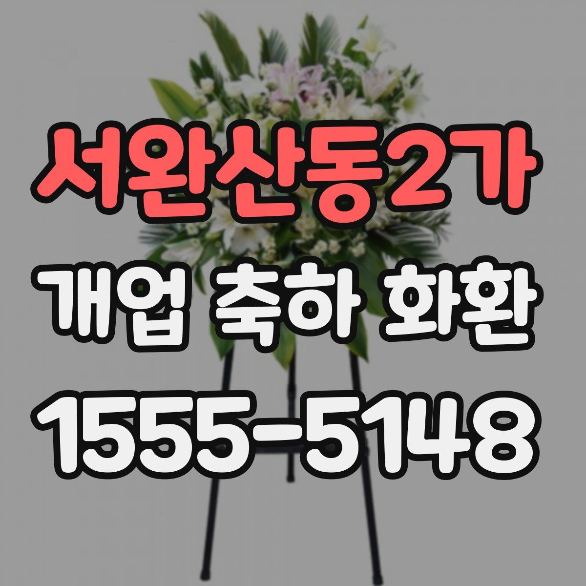 서완산동2가 개업 축하 화환