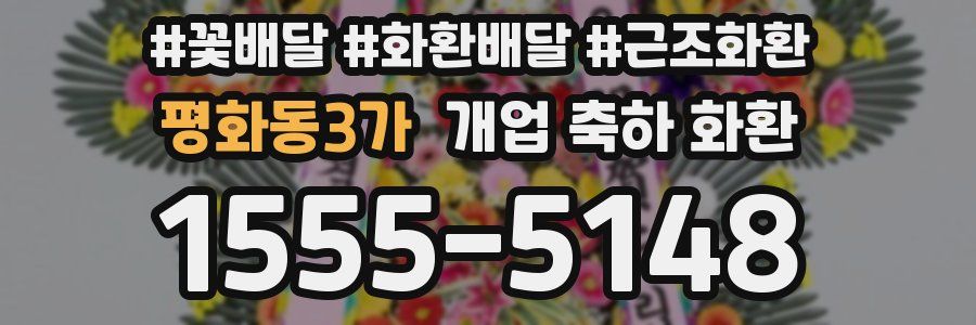 평화동3가 개업 축하 화환