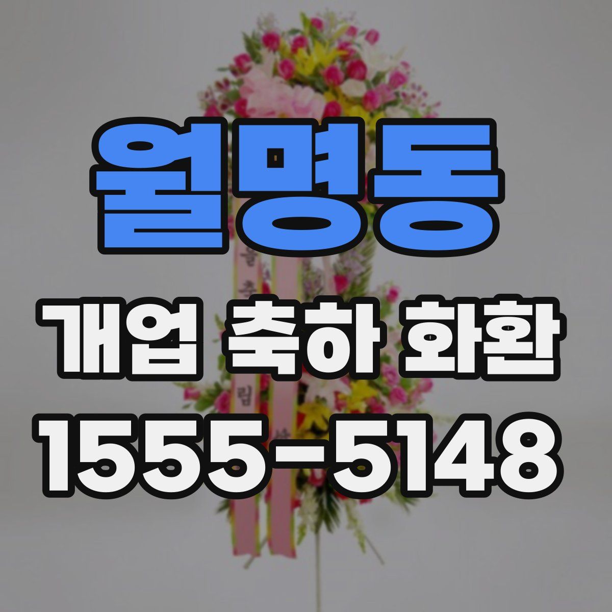 월명동 개업 축하 화환