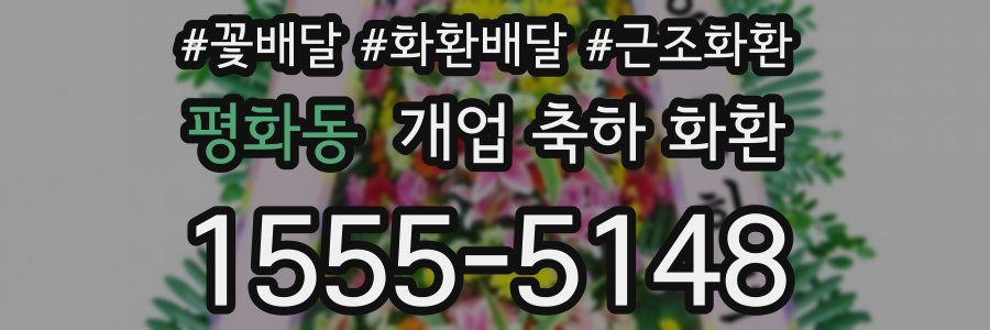 평화동 개업 축하 화환