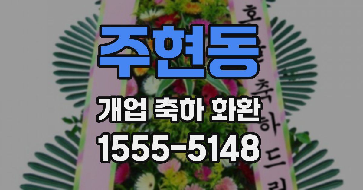 주현동 개업 축하 화환