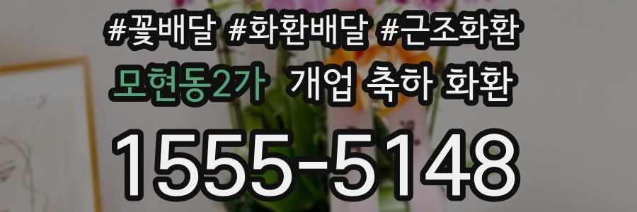 모현동2가 개업 축하 화환