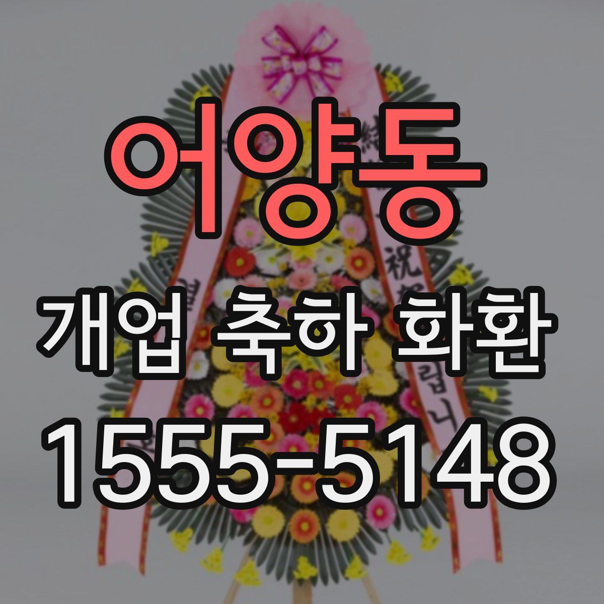 어양동 개업 축하 화환