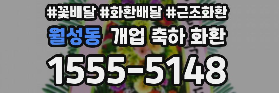 월성동 개업 축하 화환