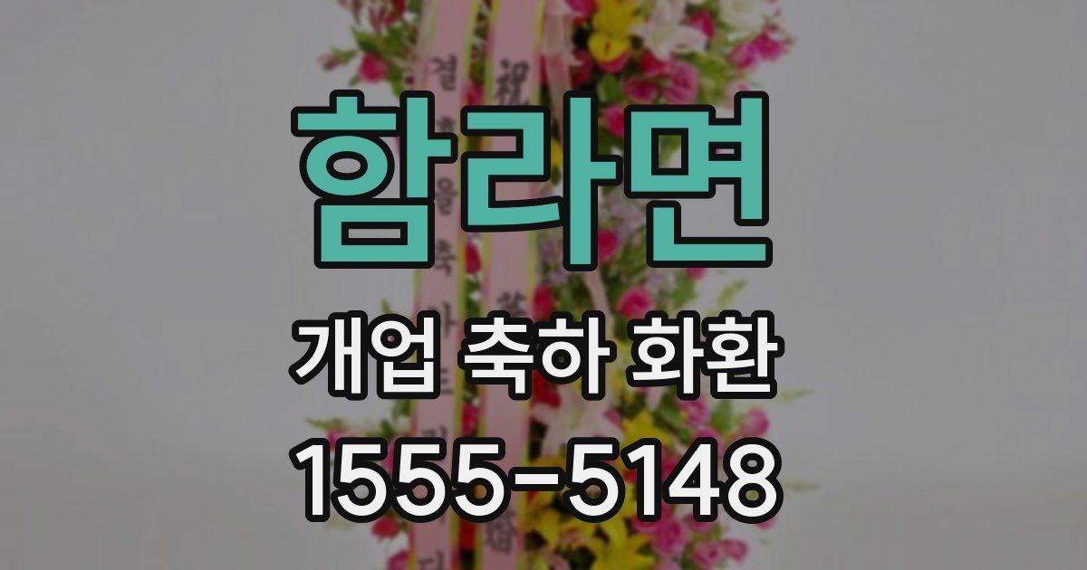 함라면 개업 축하 화환