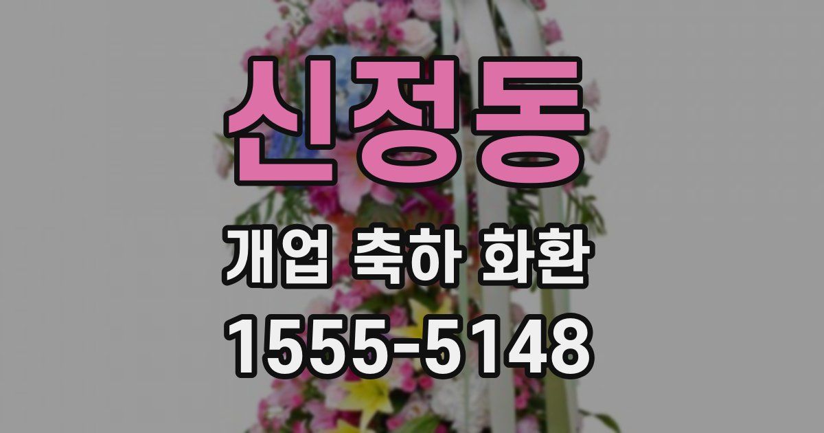 신정동 개업 축하 화환