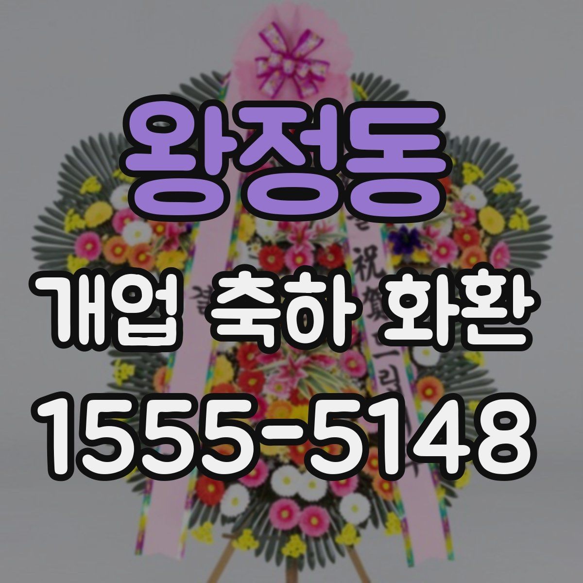 왕정동 개업 축하 화환 시즌별 인기 구성