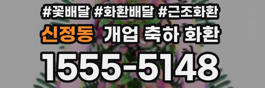신정동 개업 축하 화환