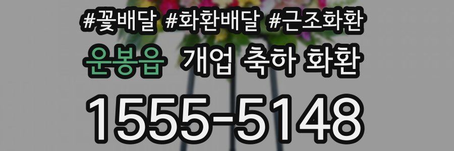 운봉읍 개업 축하 화환