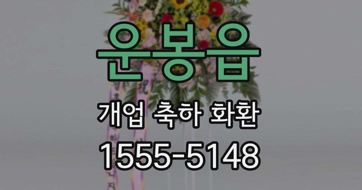 운봉읍 개업 축하 화환