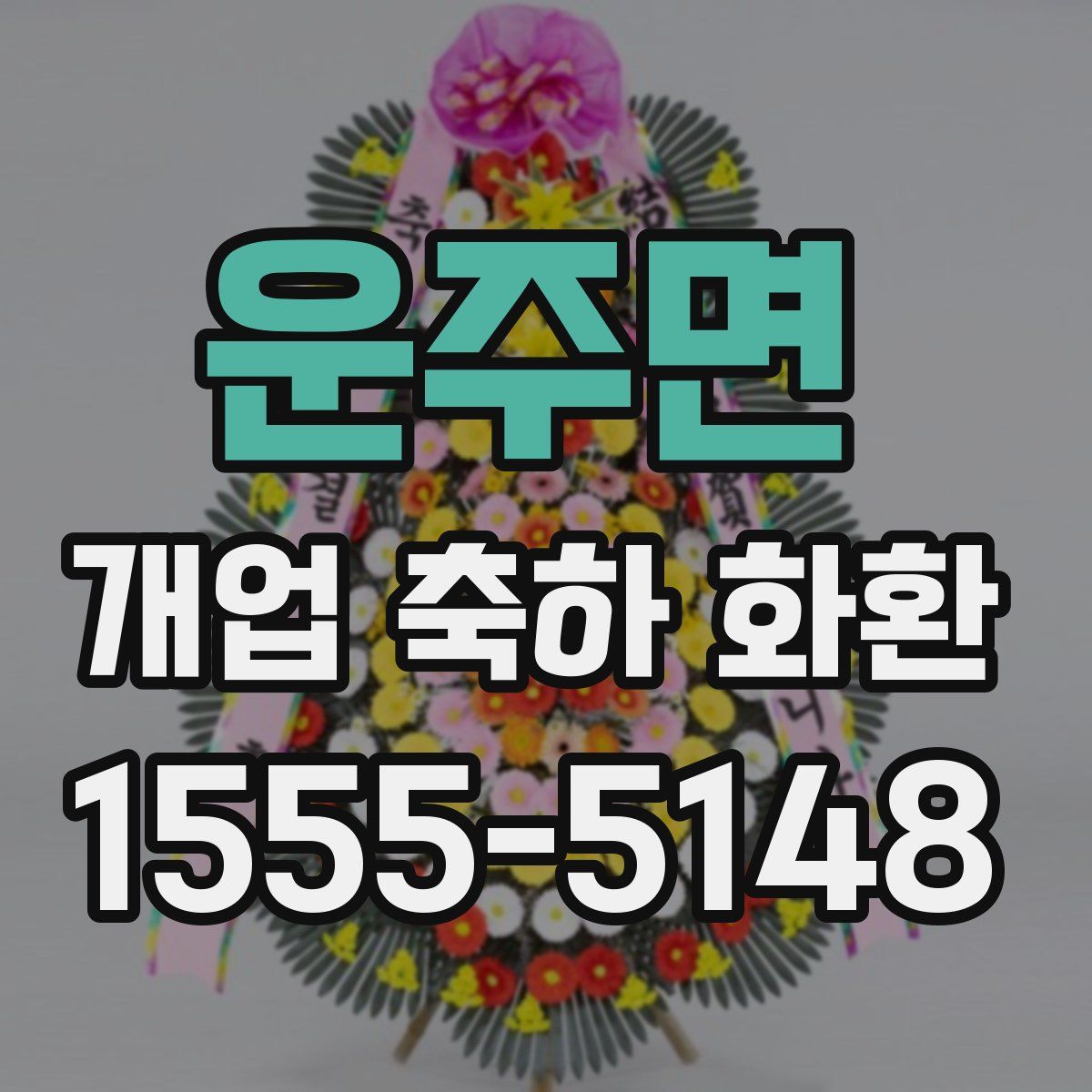 운주면 개업 축하 화환