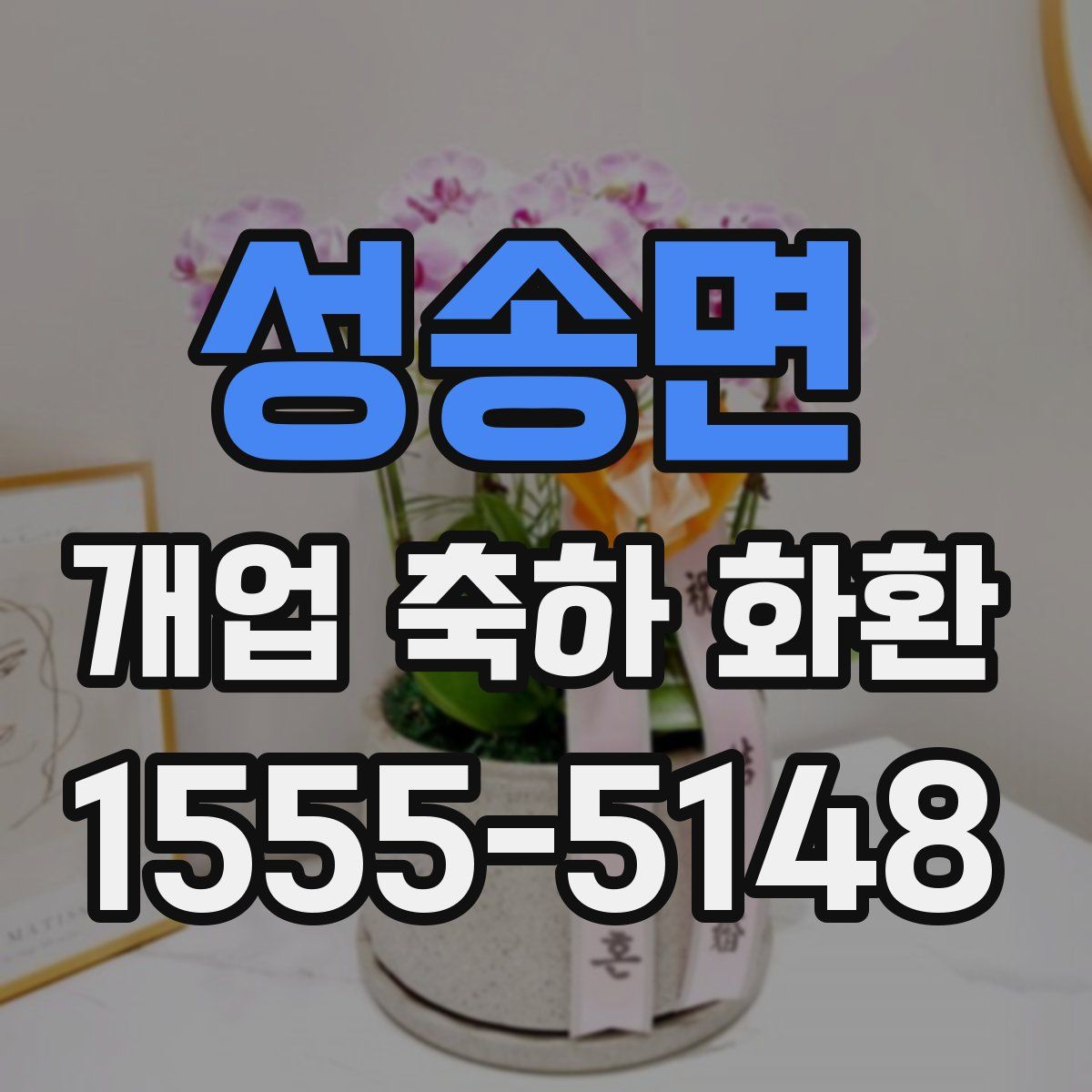 성송면 개업 축하 화환