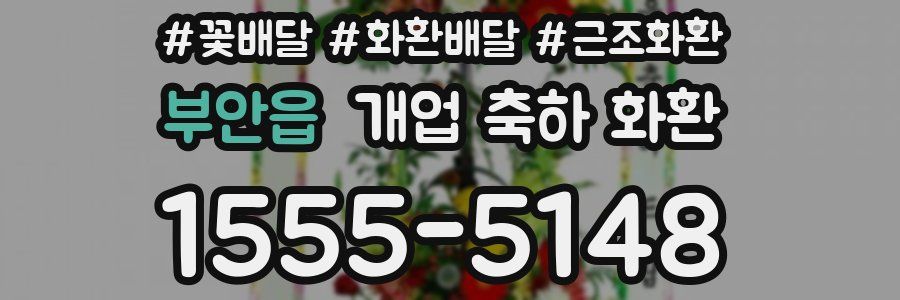 부안읍 개업 축하 화환