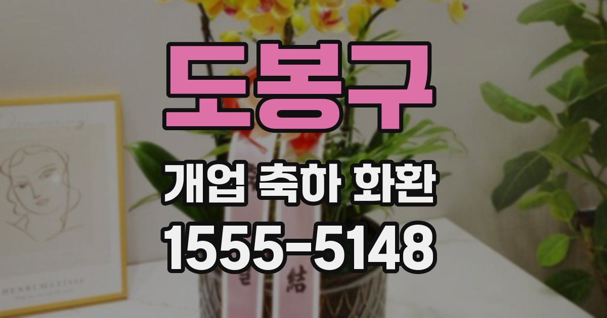 도봉구 개업 축하 화환