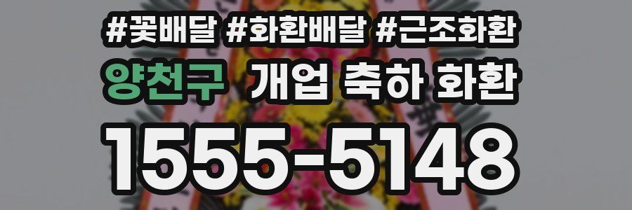 양천구 개업 축하 화환