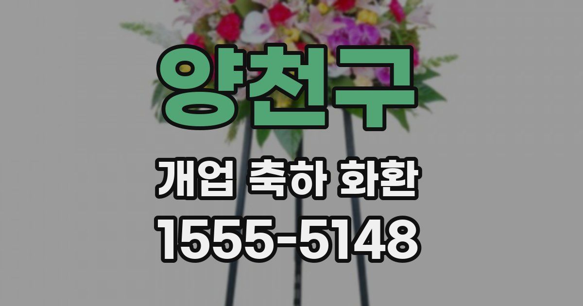 양천구 개업 축하 화환