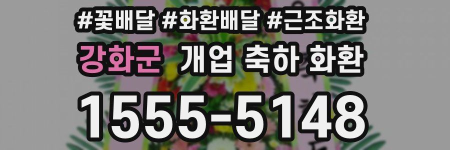 강화군 개업 축하 화환