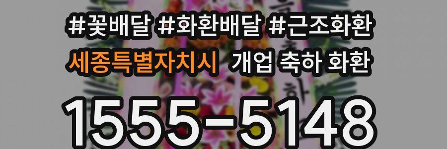 세종특별자치시 개업 축하 화환