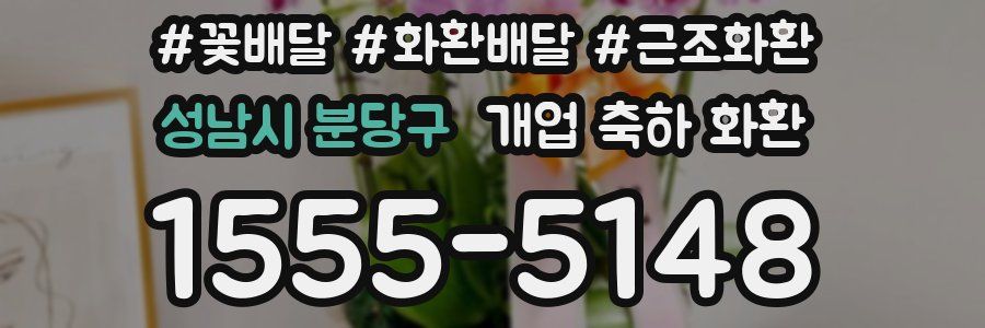 성남시 분당구 개업 축하 화환