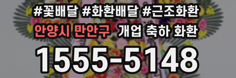 안양시 만안구 개업 축하 화환