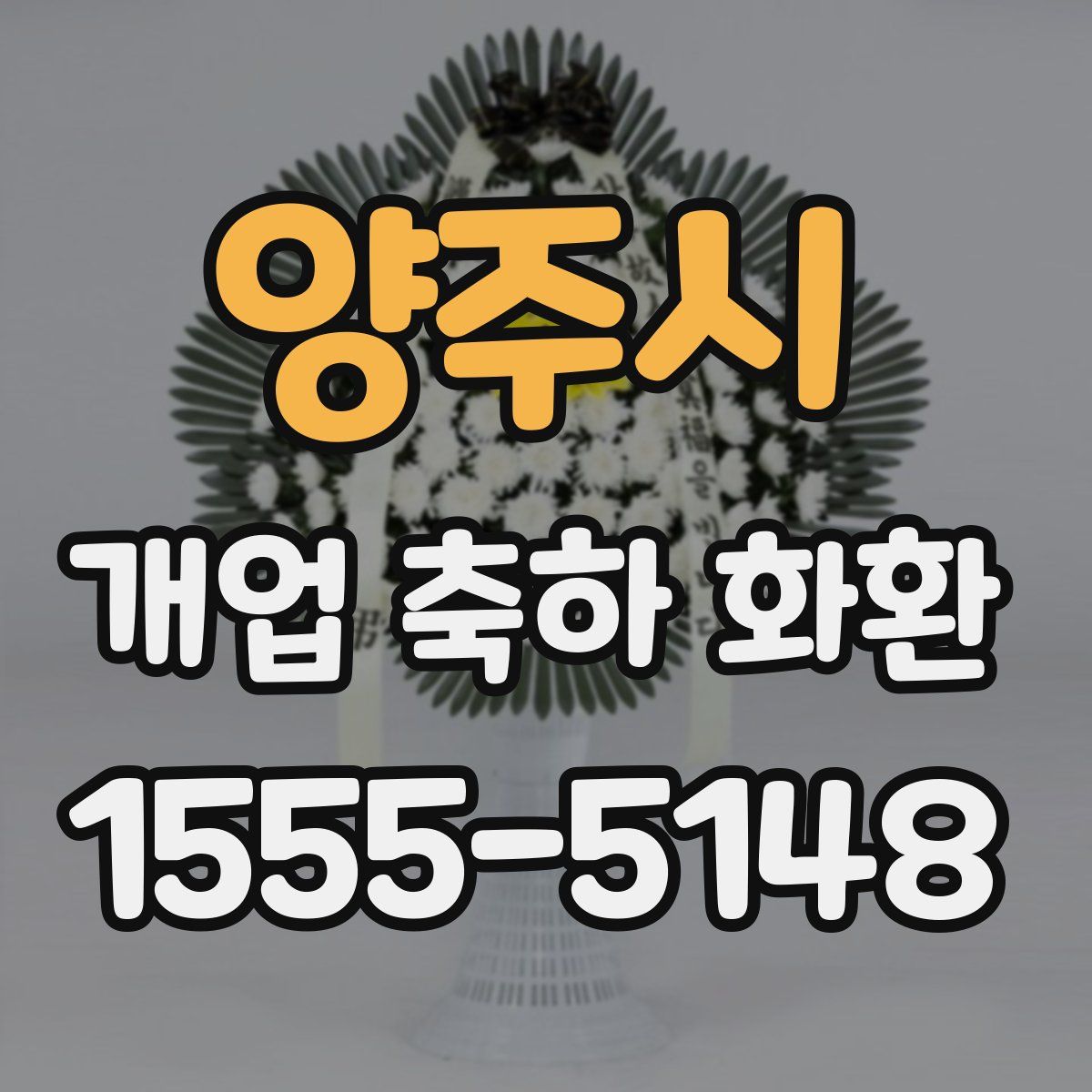 양주시 개업 축하 화환